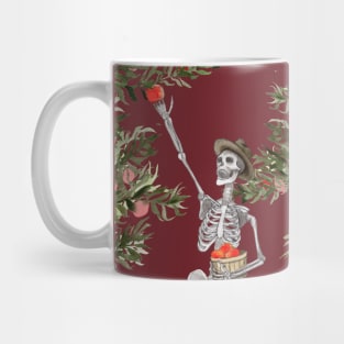 Apple Picker Skeleton Mug